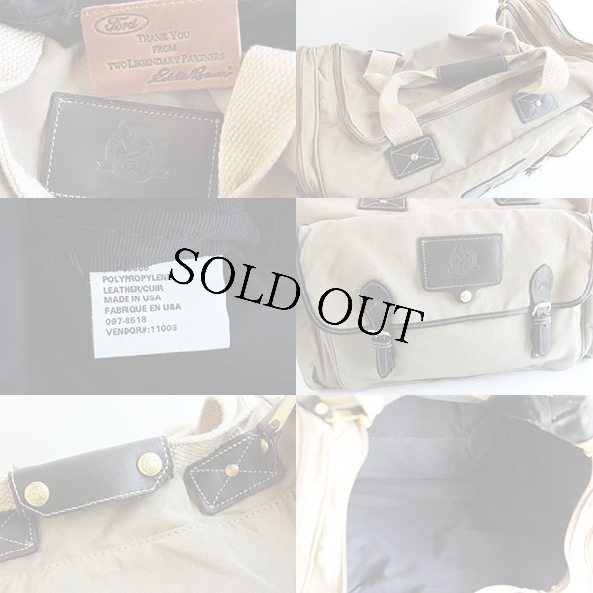 画像3: 90s USA製 EddieBauerエディーバウアー×Fordフォード ダッフルバッグ (3)