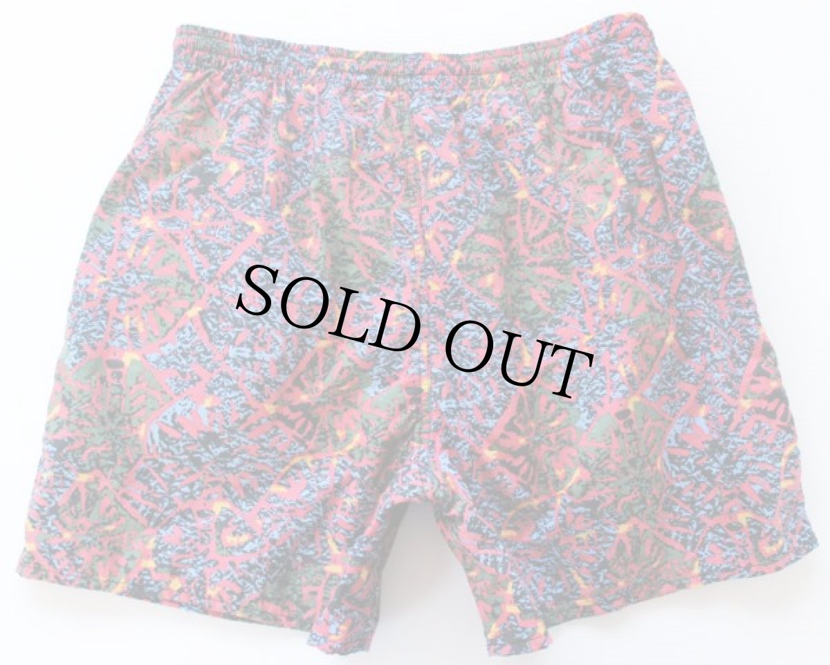 画像2: 90s NIKEナイキ 総柄 ナイロン ショートパンツ M★ショーツ (2)
