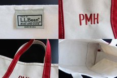 画像2: USA製 L.L.Bean BOAT AND TOTE ロングハンドル キャンバス トートバッグ 赤 M★ミディアム (2)