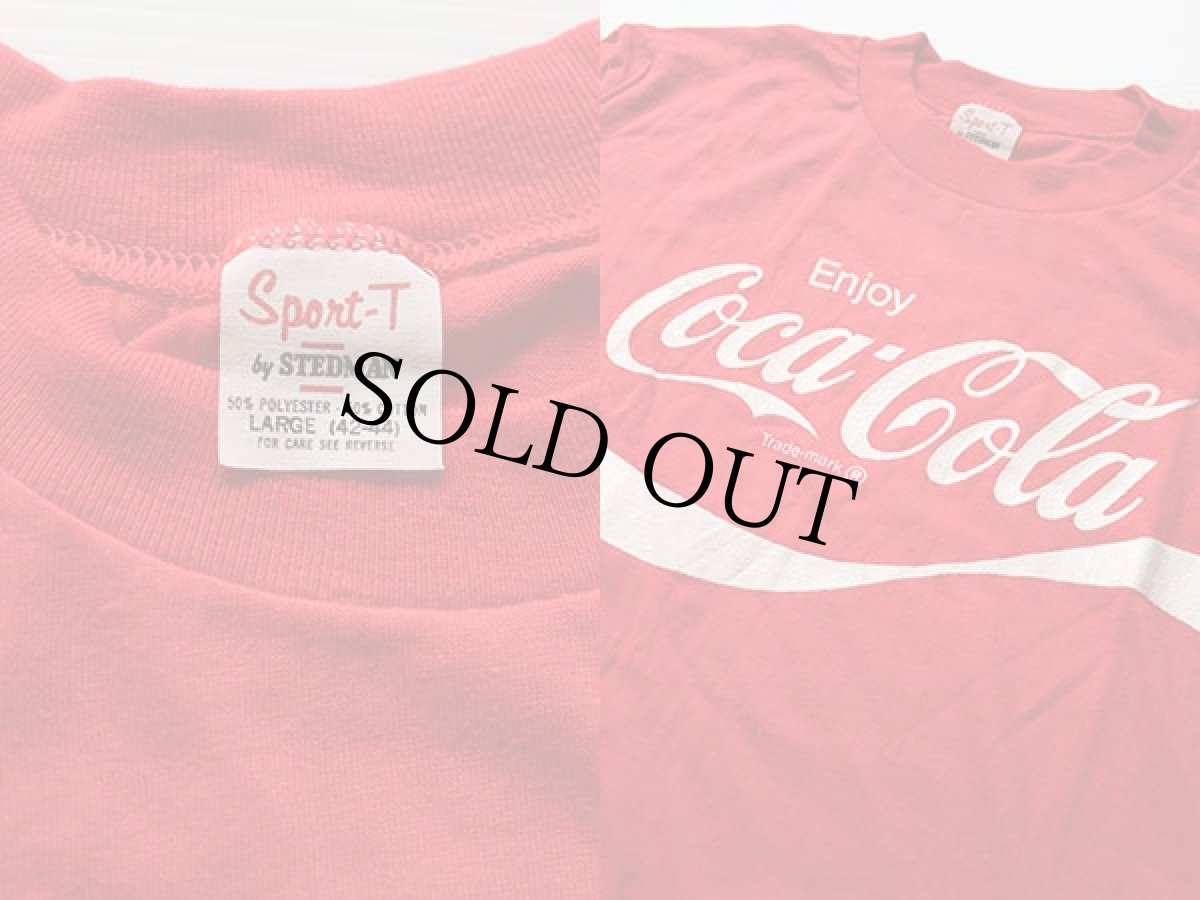 画像3: デッドストック★70s USA製 Coca-Colaコカコーラ ロゴ Tシャツ 赤 L (3)