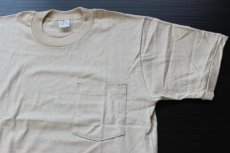 画像1: デッドストック★70s JCPenney コットン ポケットTシャツ ベージュ S (1)