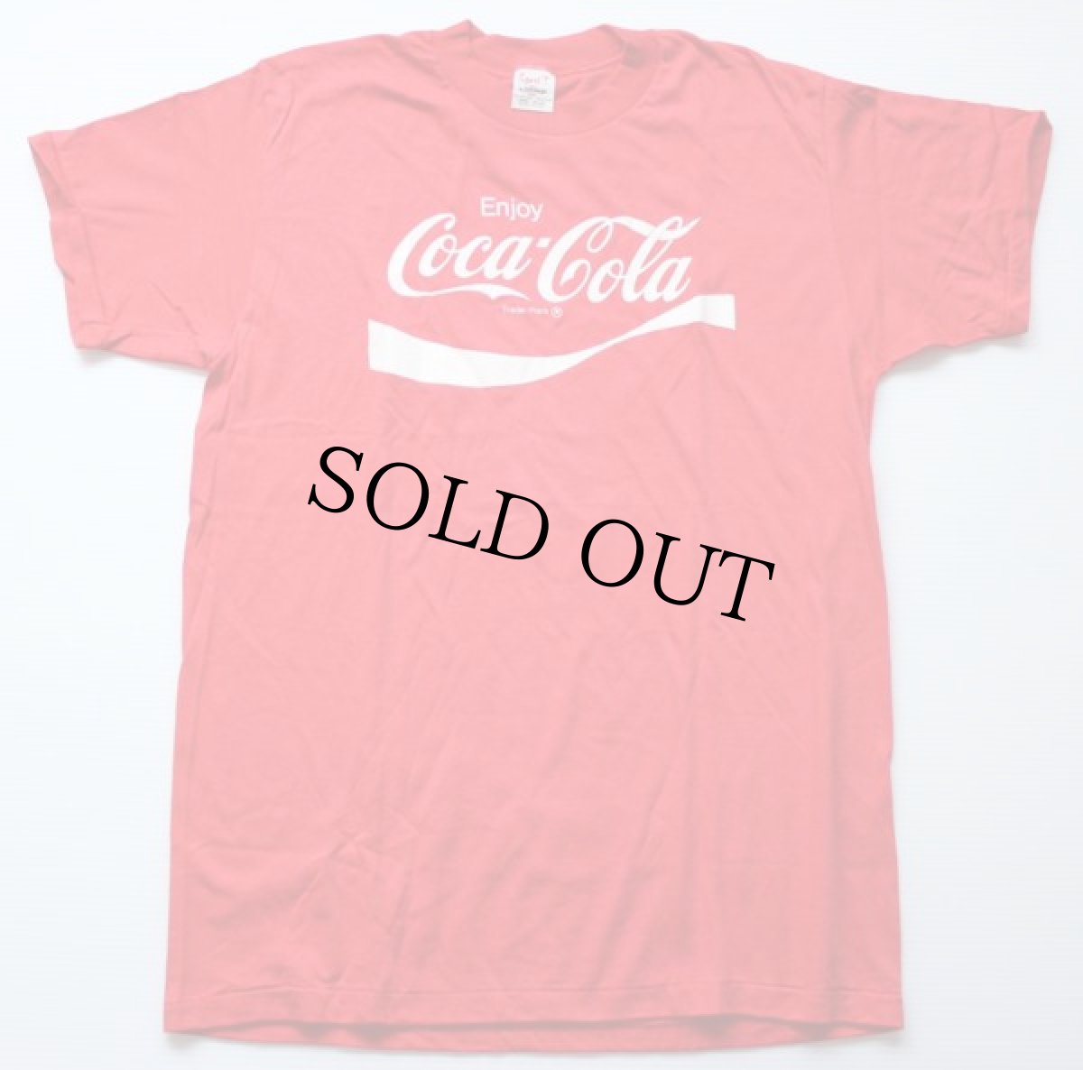 画像2: デッドストック★70s USA製 Coca-Colaコカコーラ ロゴ Tシャツ 赤 L (2)
