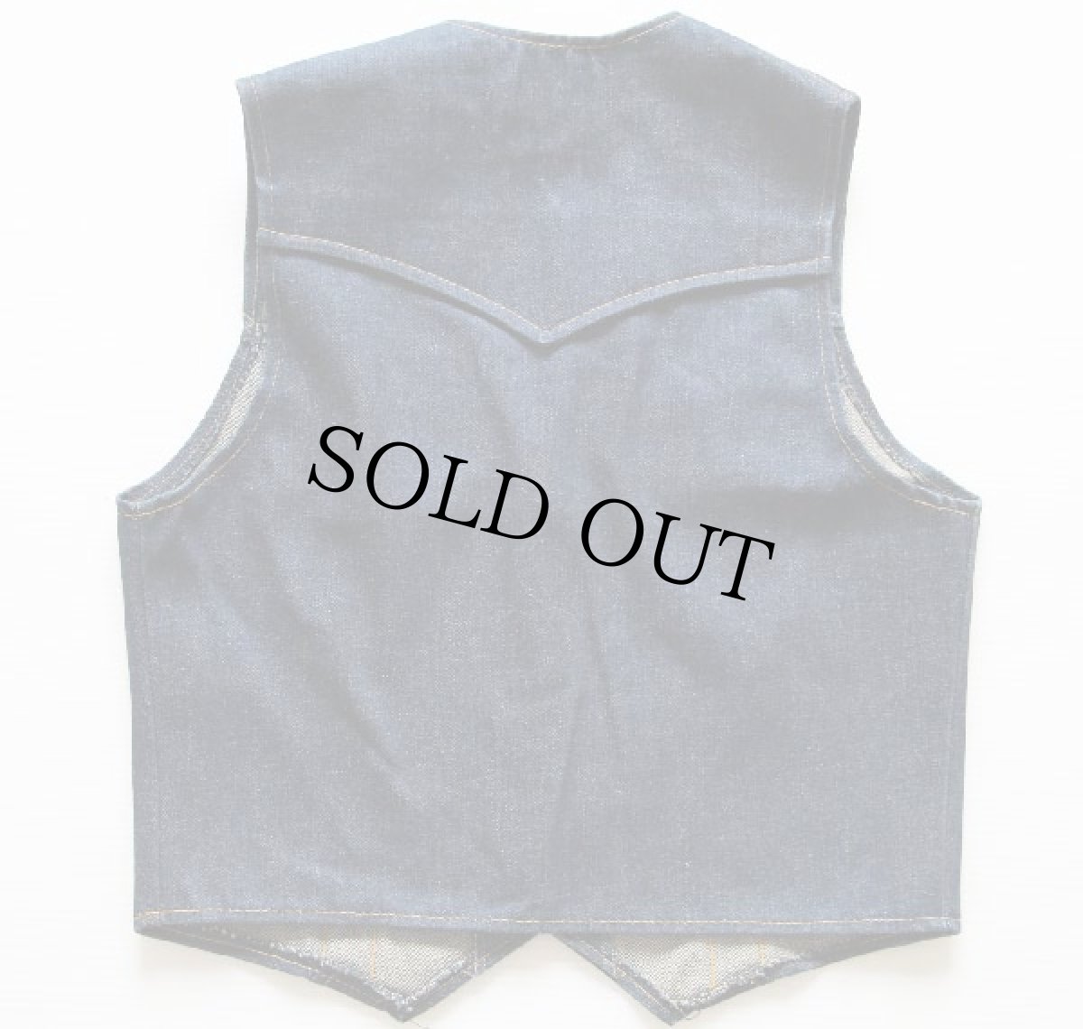 画像2: 70s USA製 WASHINGTON DEE CEE デニムベスト 18 (2)