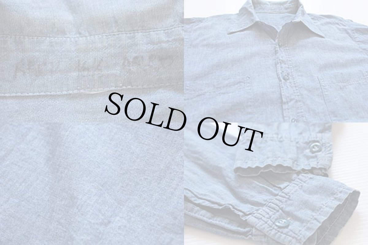 画像3: 70's UNKNOWN シャンブレーシャツ 16.5 (3)