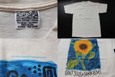 画像3: 90s USA製 PLANT SEEDS OF NONVIOLENCE ひまわり アート コットンTシャツ 生成り XL (3)