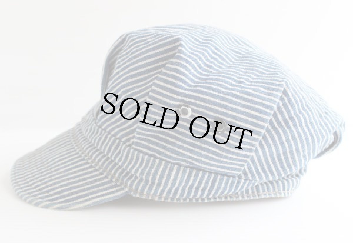 画像3: 70s USA製 Leeリー ヒッコリー ワークキャップ 56cm (3)