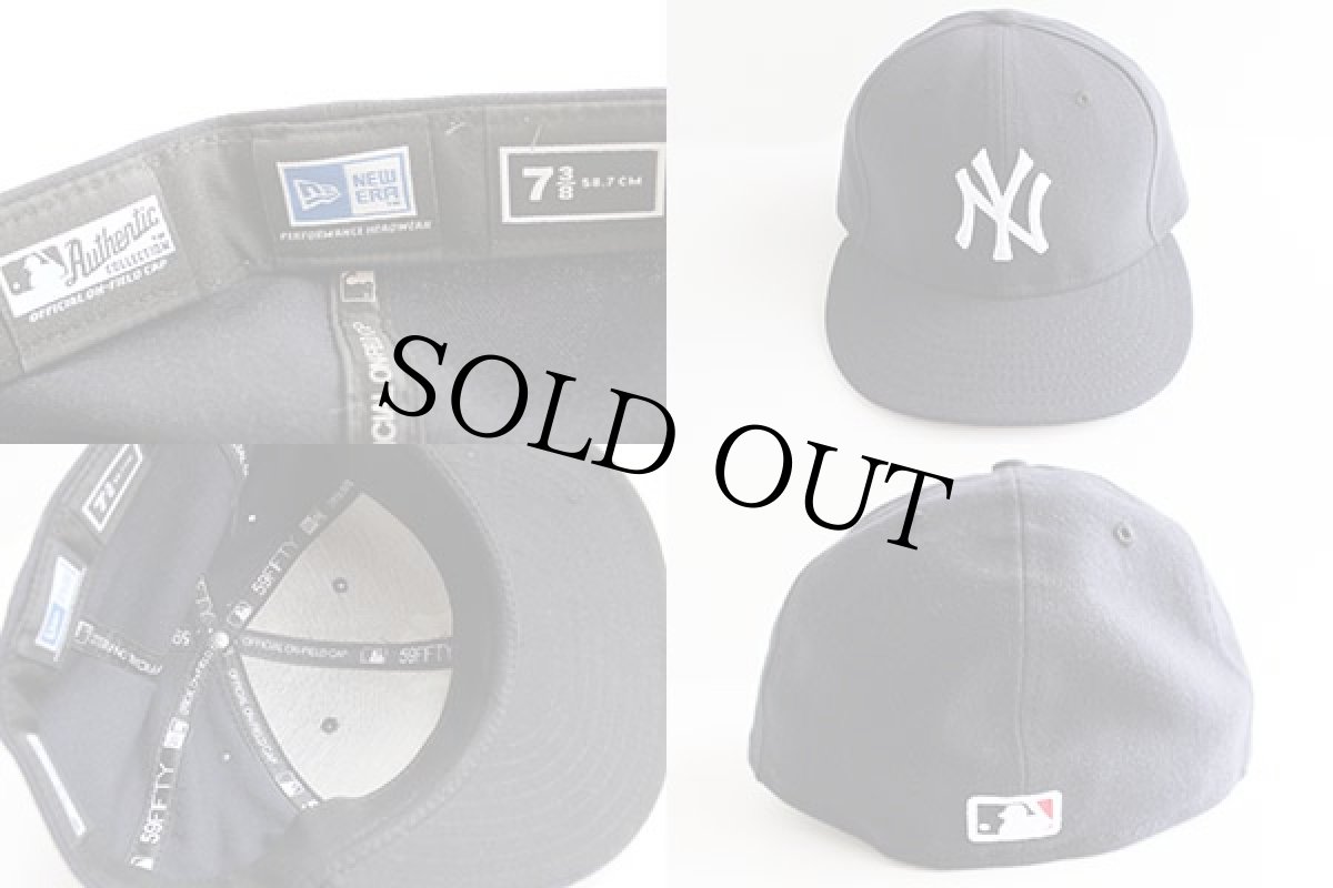 画像3: USA製 NEW ERA 59FIFTY MLB New York Yankees ニューヨーク ヤンキース ベースボールキャップ 紺 (3)
