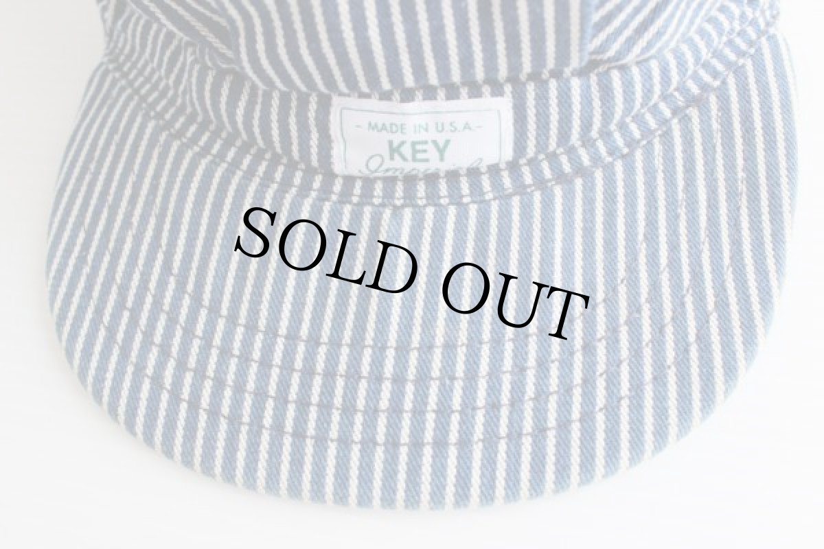 画像6: 70s USA製 KEY Imperial ヒッコリー ワークキャップ 60cm (6)