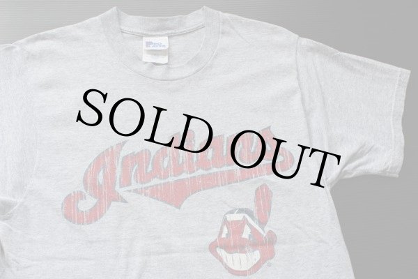 90s USA製 Indiansインディアンズ Tシャツ グレー M - Sixpacjoe Web Shop