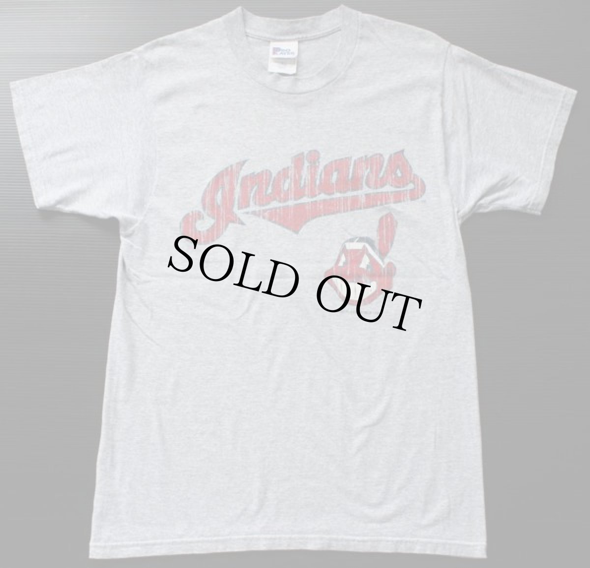 画像2: 90s USA製 Indiansインディアンズ Tシャツ グレー M (2)