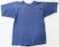 画像3: 70s USA製 Championチャンピオン Wheaton フットボールTシャツ 紺 M (3)