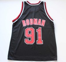 画像2: Championチャンピオン NBA BULLS シカゴ ブルズ RODMANロッドマン 91 ユニフォーム 44 (2)