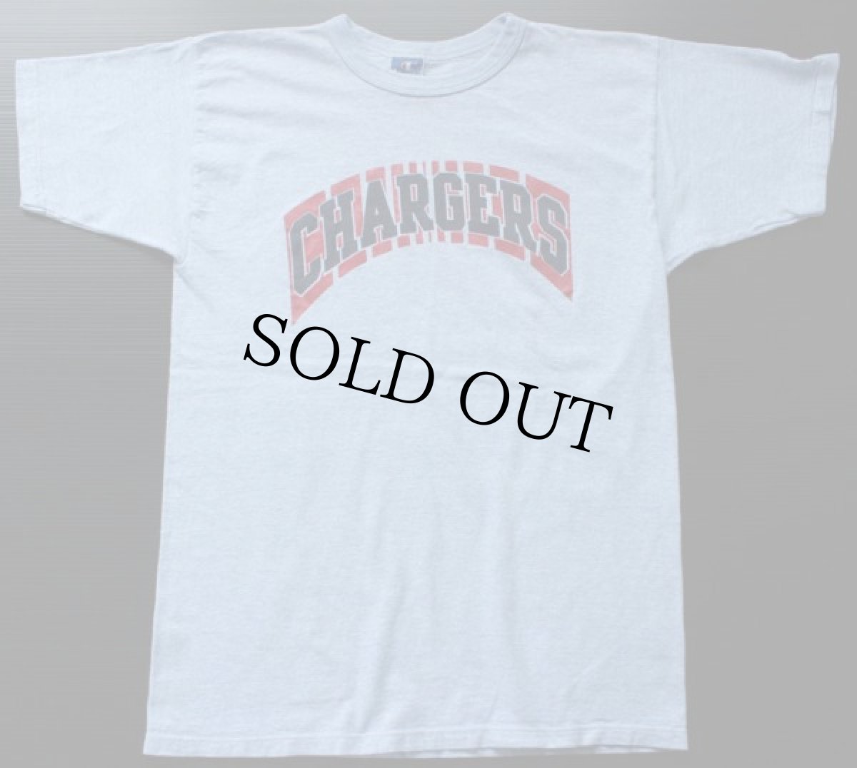 画像2: 90s USA製 Championチャンピオン CHARGERS Tシャツ 杢ブルー L (2)