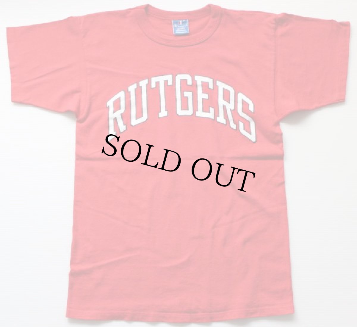画像2: 90s USA製 Championチャンピオン RUTGERS コットンTシャツ 赤 M (2)