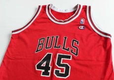 画像3: 90s USA製 Championチャンピオン NBA BULLS シカゴ ブルズ JORDAN ジョーダン 45 ユニフォーム (3)