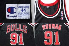 画像4: Championチャンピオン NBA BULLS シカゴ ブルズ RODMANロッドマン 91 ユニフォーム 44 (4)