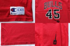 画像4: 90s USA製 Championチャンピオン NBA BULLS シカゴ ブルズ JORDAN ジョーダン 45 ユニフォーム (4)