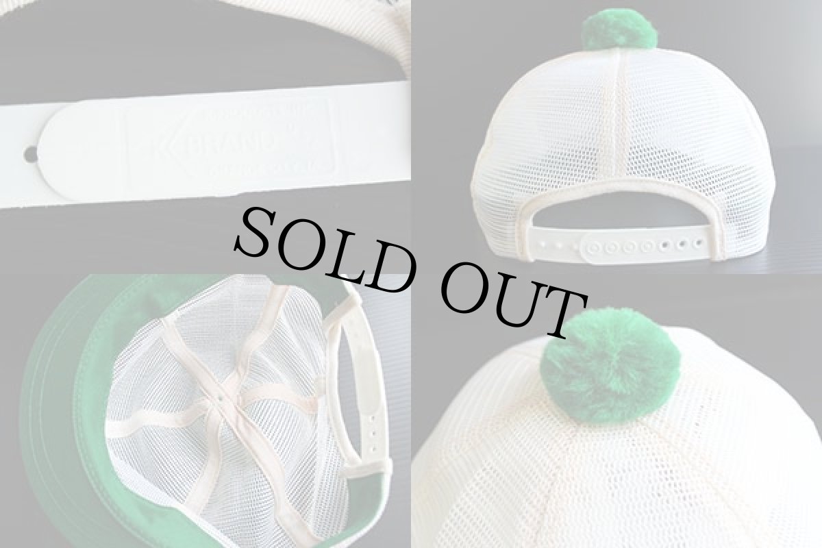 画像3: 80s パッチ付き オールメッシュキャップ 緑×白 (3)