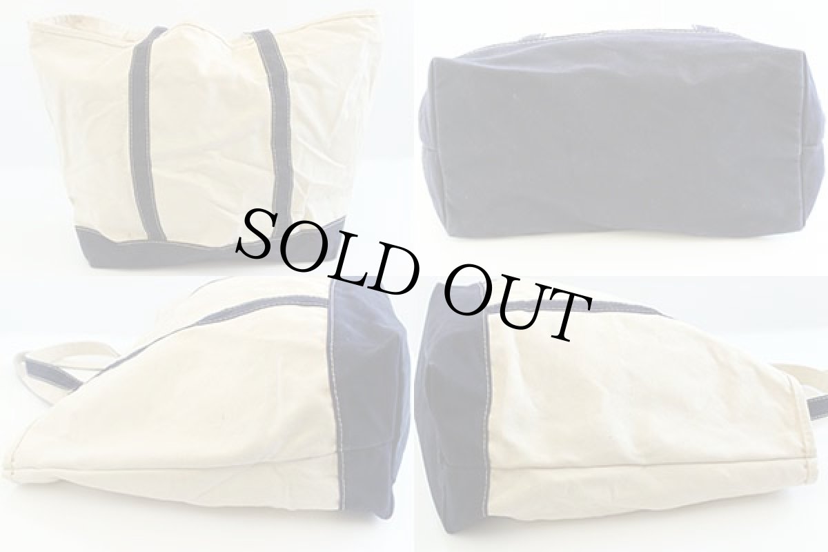 画像2: 90s USA製 LANDS'ENDランズエンド キャンバス トートバッグ 紺 (2)