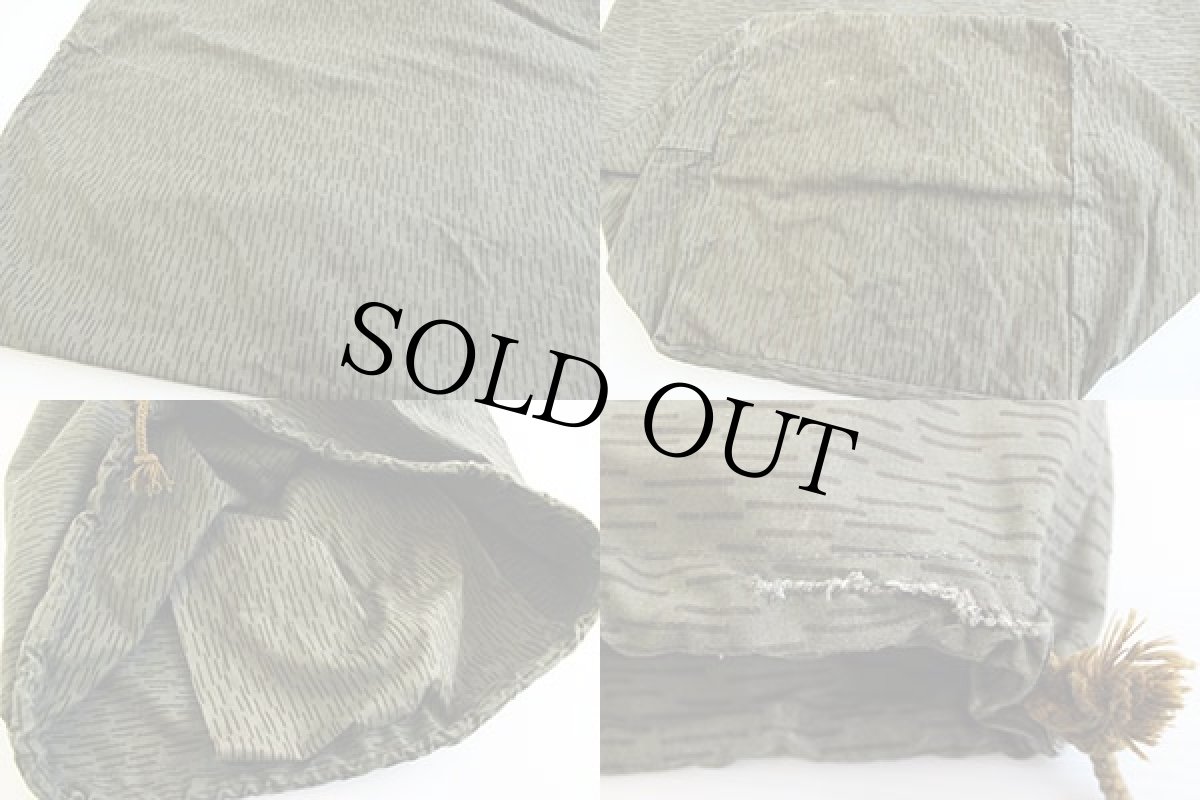 画像3: ビンテージ 東ドイツ軍 レインドロップカモ バラックバッグ★ランドリーバッグ (3)