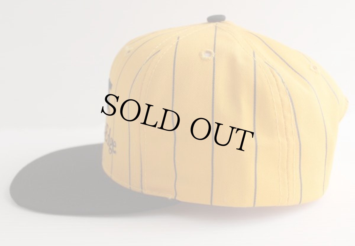 画像3: デッドストック★90s USA製 TPS刺繍 ストライプ キャップ 黄 (3)