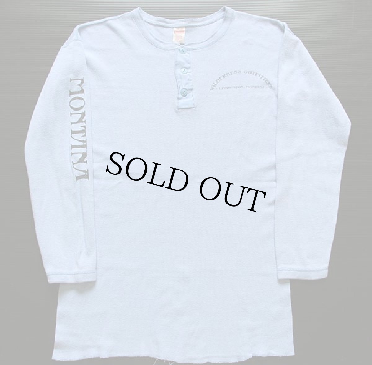 画像3: 80s USA製 Healthknit ヘンリーネック アンダーシャツ 水色 L (3)