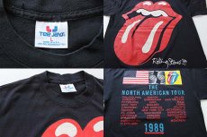 画像3: 80s USA製 The Rolling Stonesローリングストーンズ THE NORTH AMERICAN TOUR 1989 バンドTシャツ 黒 L (3)