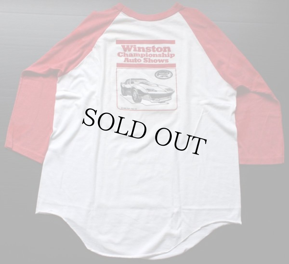 画像2: 80s USA製 AUTORAMA HOTROD ツートン 七分袖 ラグランTシャツ L (2)