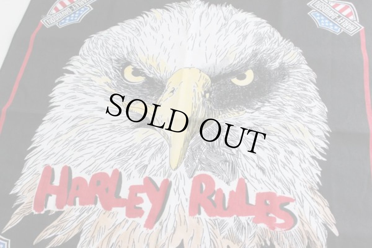 画像2: デッドストック★90s USA製 HARLEY-DAVIDSON ハーレー ダビッドソン バンダナ (2)