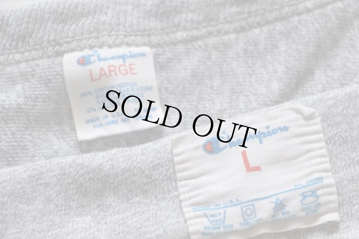 画像5: 80s USA製 Championチャンピオン LMU 染み込みプリント 88/12 フットボールTシャツ 杢グレー L (5)