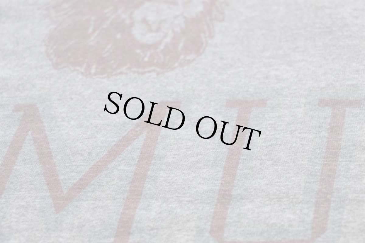 画像4: 80s USA製 Championチャンピオン LMU 染み込みプリント 88/12 フットボールTシャツ 杢グレー L (4)