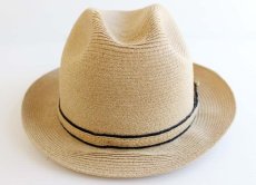 画像2: ビンテージ USA製 CAPPELLI 中折れ ストローハット 7 1/8 (2)