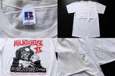 画像3: 90s USA製 RUSSELLラッセル HAUNTED HOUSE コットンTシャツ 白 L (3)