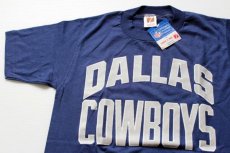 画像1: デッドストック★80s USA製 LOGO7 NFL DALLAS COWBOYS Tシャツ 紺 S (1)