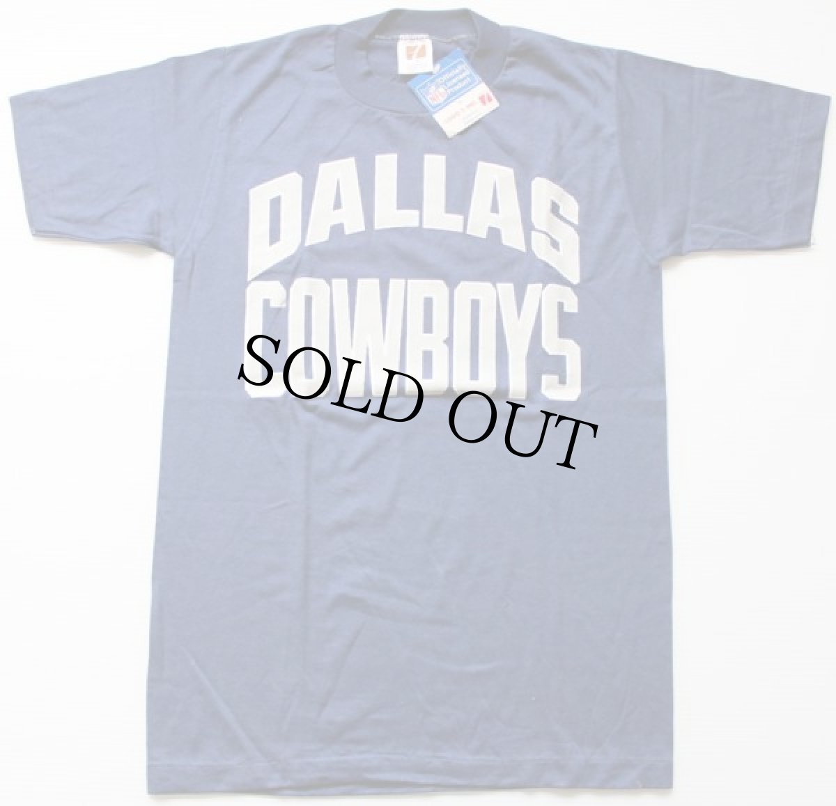 画像2: デッドストック★80s USA製 LOGO7 NFL DALLAS COWBOYS Tシャツ 紺 S (2)