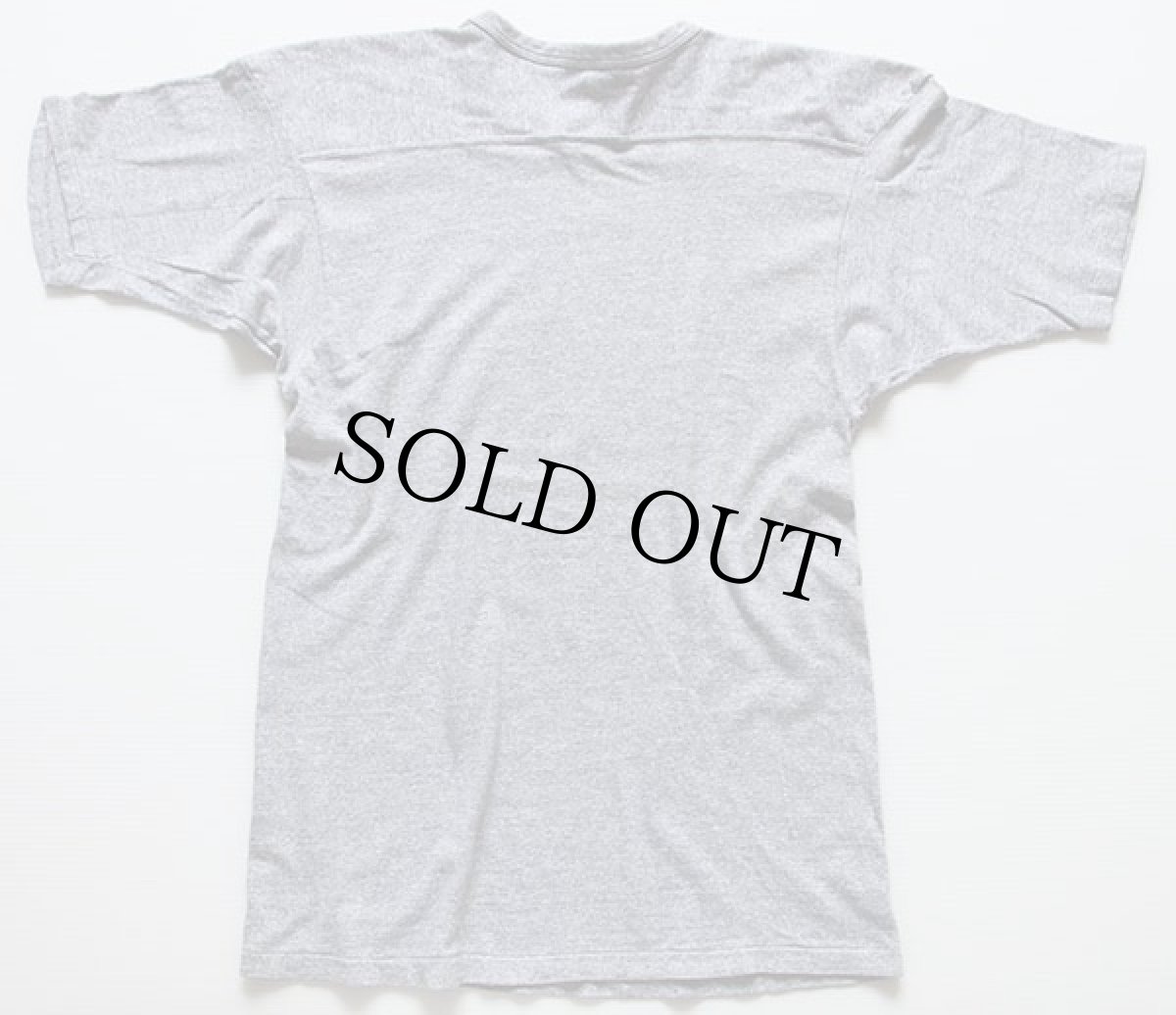 画像2: 80s USA製 Championチャンピオン LMU 染み込みプリント 88/12 フットボールTシャツ 杢グレー L (2)