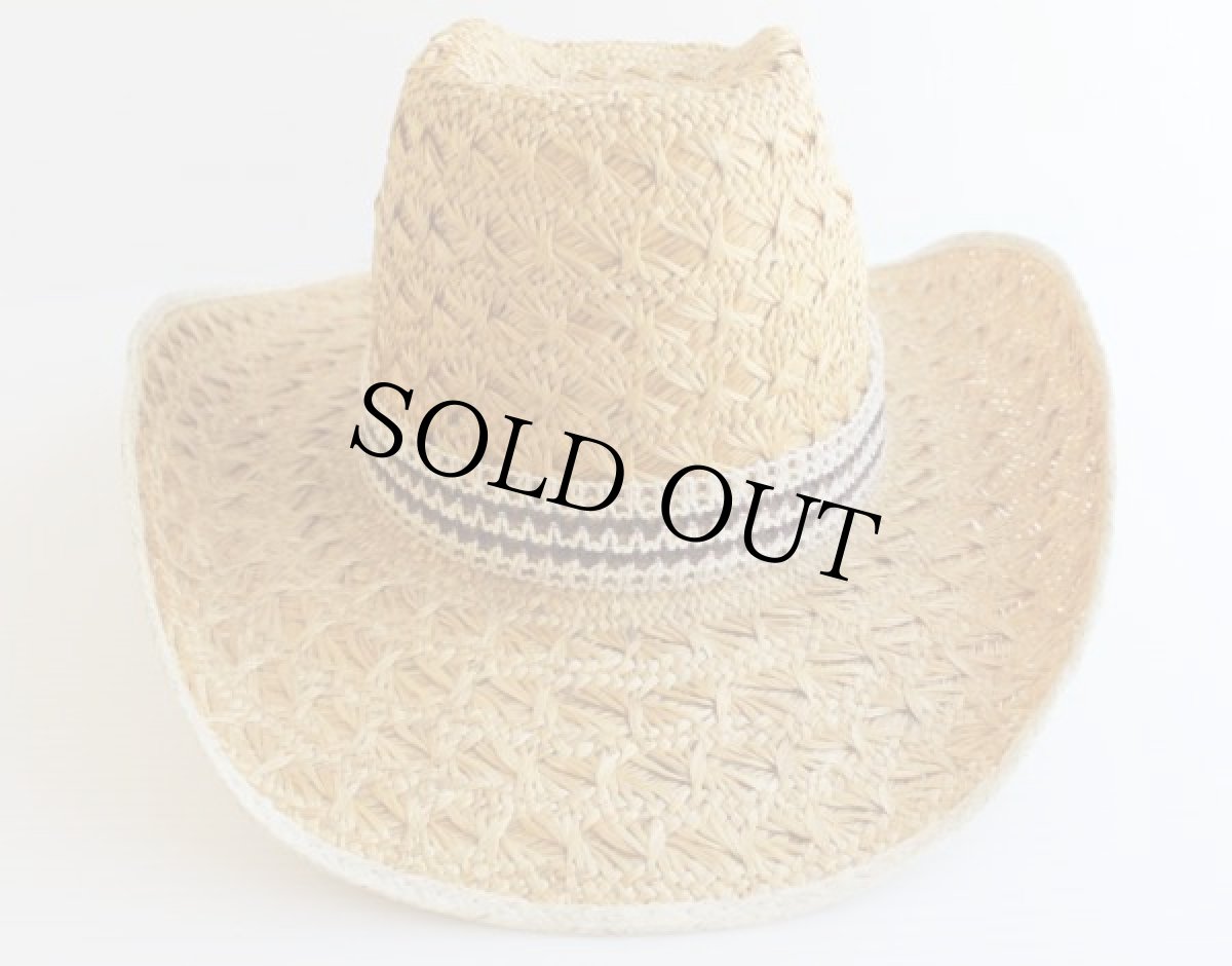 画像2: 70s USA製 miller ストローハット 58cm (2)