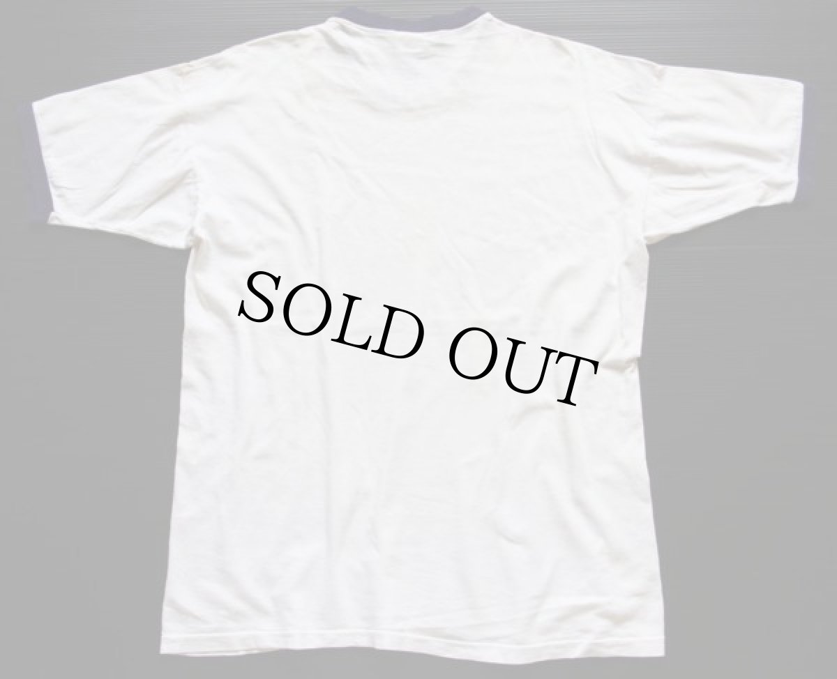 画像3: 70s USA製 Championチャンピオン 染み込みプリント コットン リンガーTシャツ XL 	 (3)