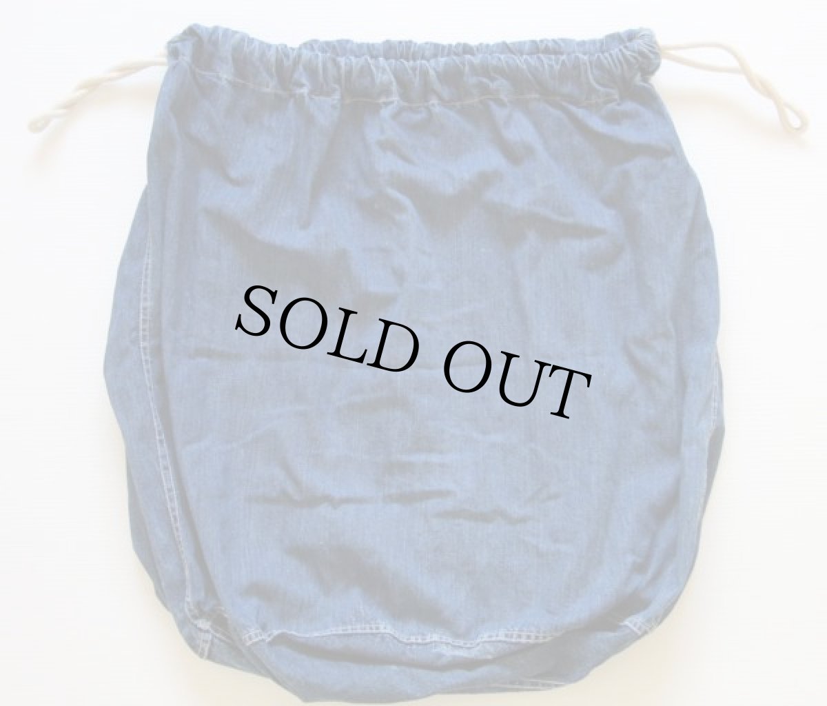 画像2: 40s 米軍 U.S.ARMY インディゴ デニム バラックバッグ★ランドリーバッグ (2)