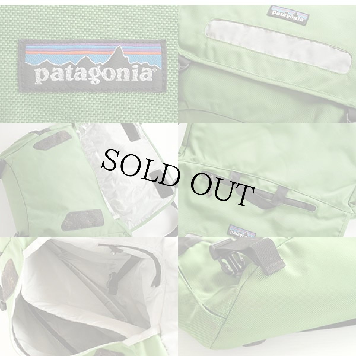 画像3: patagoniaパタゴニア ナイロン メッセンジャーバッグ 黄緑 (3)