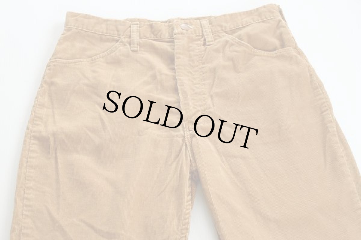 画像3: 70s Wranglerラングラー コーデュロイパンツ 茶 w33 (3)