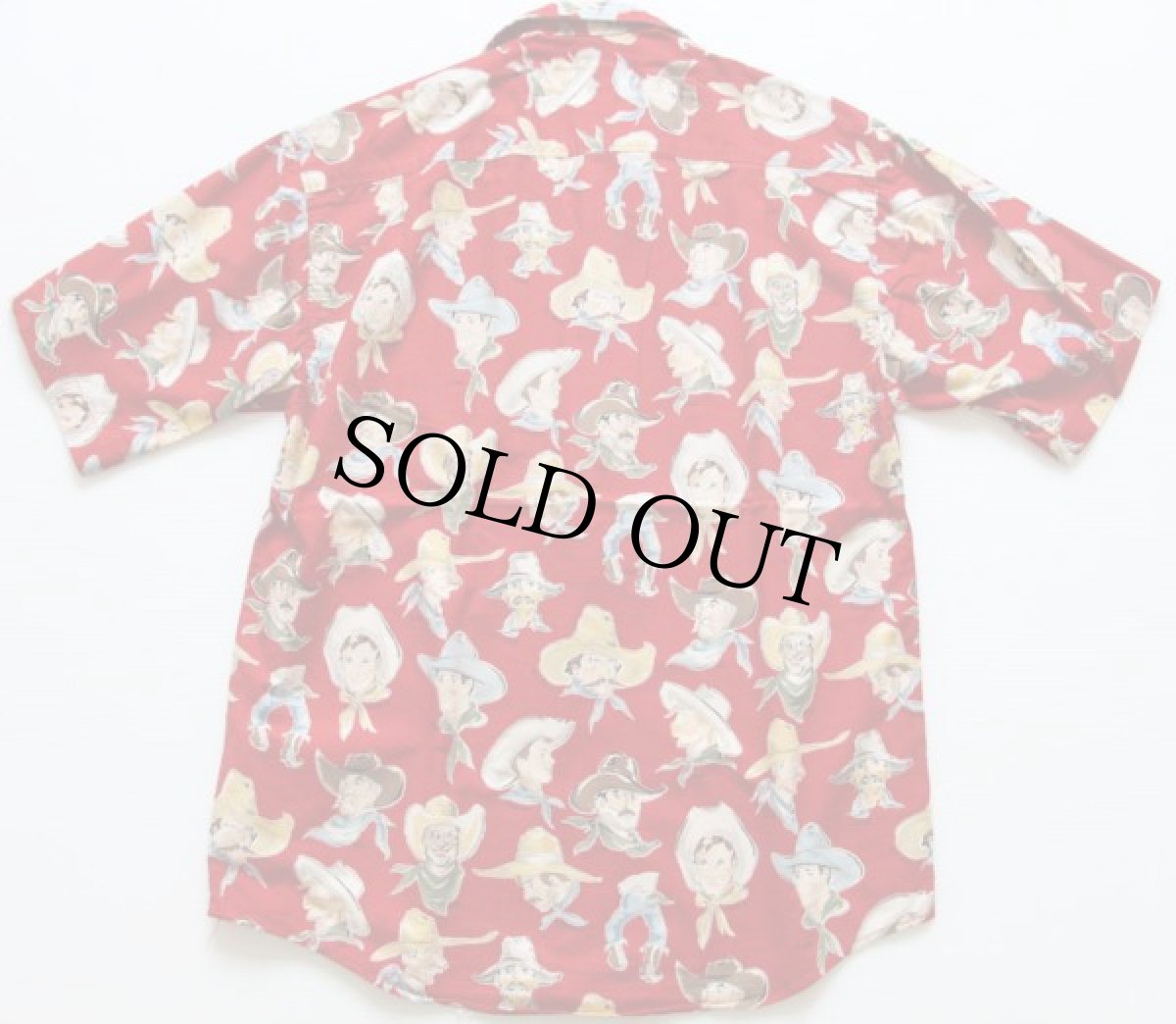 画像2: 80s USA製 Johnny Cotton 総柄 半袖コットンシャツ SM (2)
