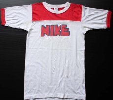 画像2: 70s USA製 NIKEナイキ ゴツナイキ 染み込みプリント Tシャツ (2)