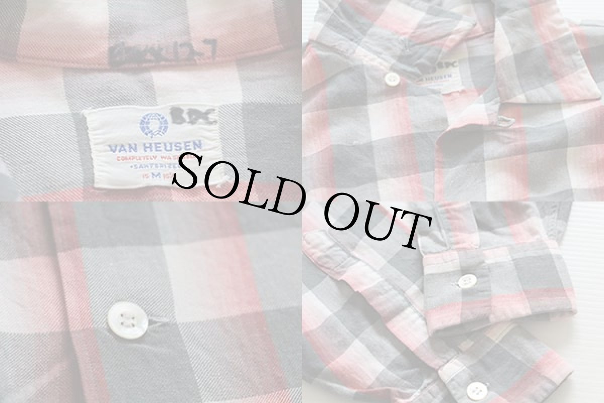 画像4: 50s VAN HEUSEN チェック コットンシャツ M (4)