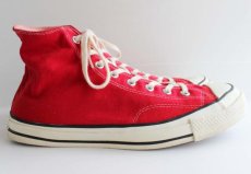 画像5: 70s USA製 CONVERSEコンバース ALL STARオールスター HI 当て布 赤 12 (5)