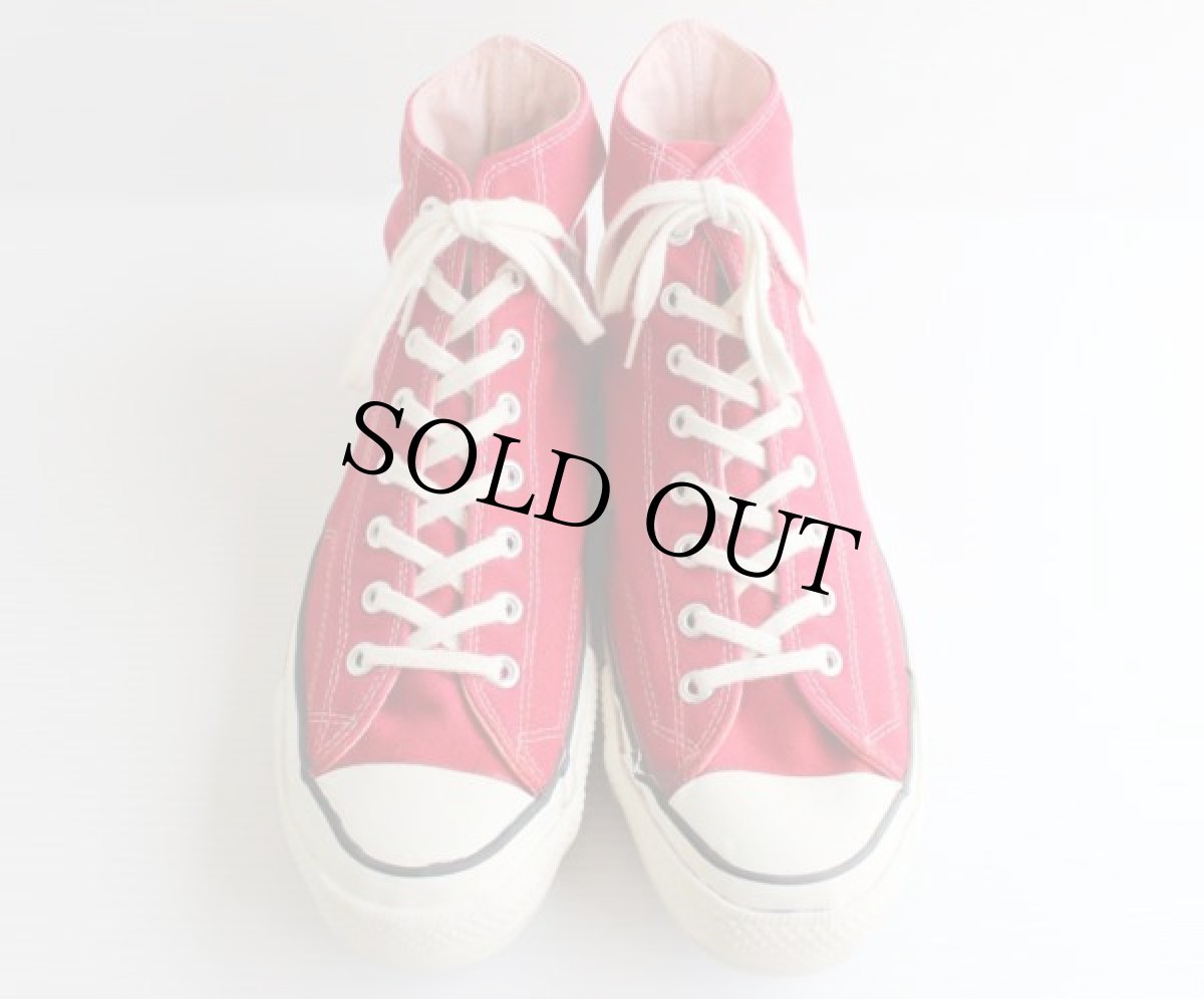 画像2: 70s USA製 CONVERSEコンバース ALL STARオールスター HI 当て布 赤 12 (2)