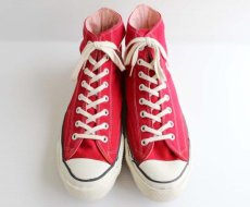 画像2: 70s USA製 CONVERSEコンバース ALL STARオールスター HI 当て布 赤 12 (2)