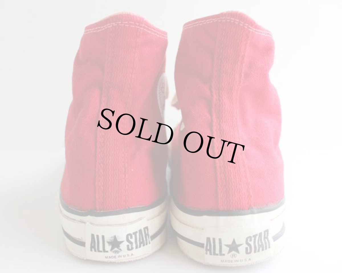画像3: 70s USA製 CONVERSEコンバース ALL STARオールスター HI 当て布 赤 12 (3)