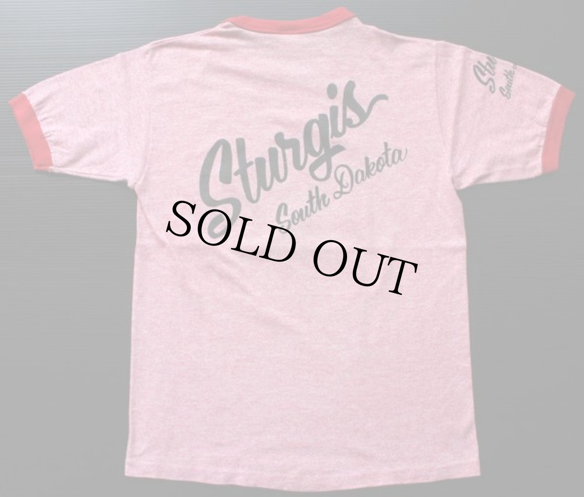 画像2: 80s USA製 BLACK HILLS STURGIS リンガーTシャツ M (2)