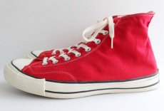 画像4: 70s USA製 CONVERSEコンバース ALL STARオールスター HI 当て布 赤 12 (4)